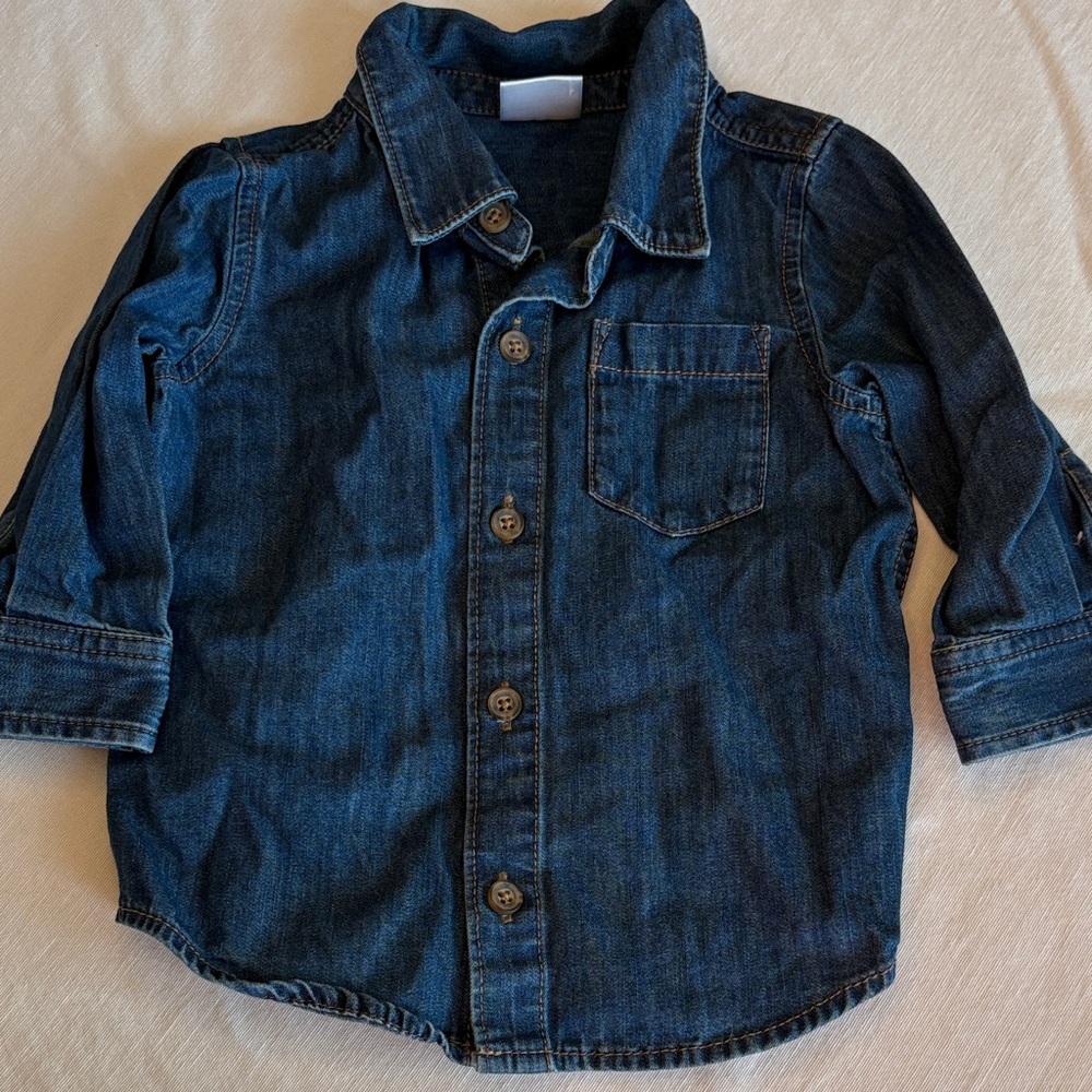 Hanna Andersson Dark Chambray Shirt